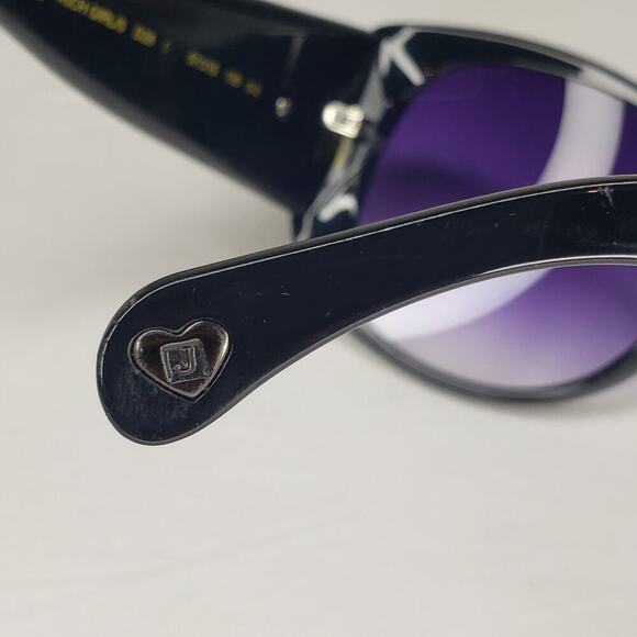 Y2K Juicy Couture Shades Rich Girls Rhinestone Black Sunglasses Limited Edition main image 8